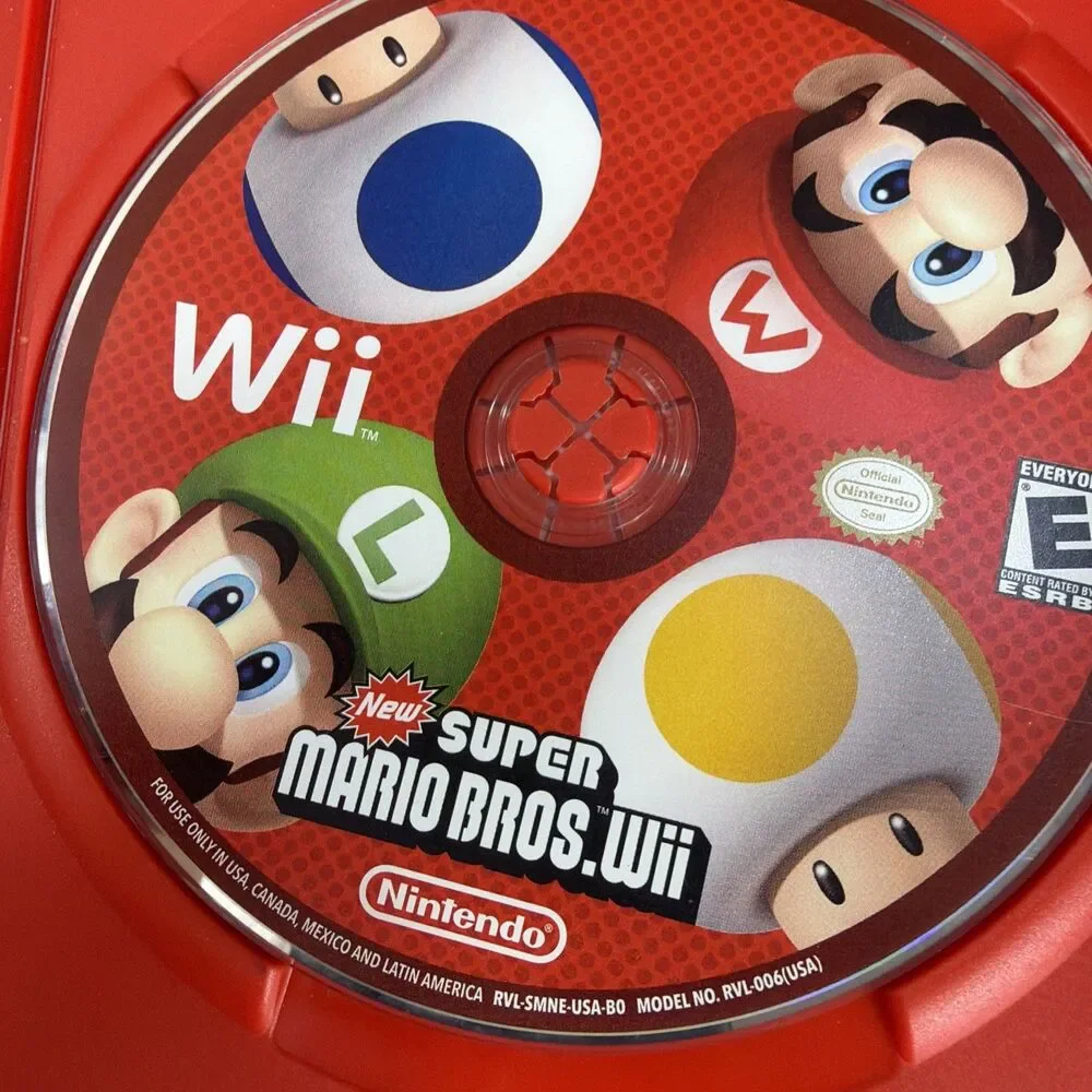 New Super Mario Bros. Wii (Nintendo Wii, 2009) CIB Tested MINT!!